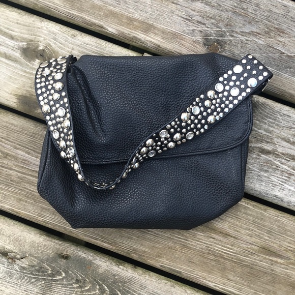 Aldo Gemstone Rivet Vegan Messenger Bag - Picture 2 of 7